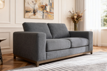 Picture of SIESTA 3+2 Fabric Sofa Range (Dark Grey) - 2 Seater
