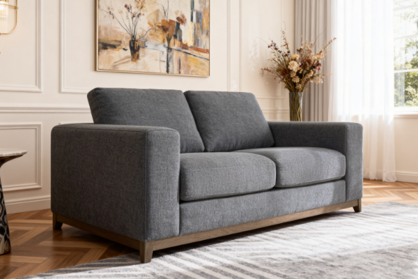 Picture of SIESTA 3+2 Fabric Sofa Range (Dark Grey) - 2 Seater