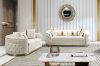 Picture of  [FLOOR MODEL CLEARANCE] PIEDMONT  1 Seater  Chesterfield Velvet Sofa (Beige)