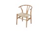 Picture of WISHBONE Solid Beech Wood Y Replica Chair (Natural Frame-Beige Seat) - 49x57x75