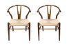 Picture of WISHBONE Solid Beech Wood Y Replica Chair (Walnut) - 49x57x75
