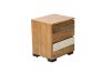Picture of [FLOOR MODEL CLEARANCE]  LEAMAN 2-Drawer Solid Acacia Wood Bedside Table