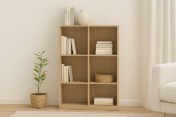Picture of [FLOOR MODEL CLEARANCE] MOOK 121x80cm Bookshelf (Light Oak)