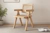 Picture of CHANDIGARH Solid Wood Replica Armchair (Natural) - 2 Chairs in 1 Carton