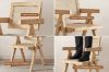 Picture of CHANDIGARH Solid Wood Replica Armchair (Natural) - 2 Chairs in 1 Carton