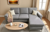 Picture of [FLOOR MODEL CLEARANCE] NAUTICA Reversible Sectional Sofa (Dark Grey)