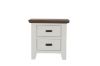 Picture of [FLOOR MODEL CLEARANCE]  CAROL 2-Drawer Solid Acacia Wood Bedside Table