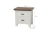Picture of [FLOOR MODEL CLEARANCE]  CAROL 2-Drawer Solid Acacia Wood Bedside Table