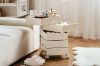 Picture of [FLOOR MODEL CLEARANCE] GALEN Rotating 5 Tier Utility Drawer Wheel Trolley - Off White 
