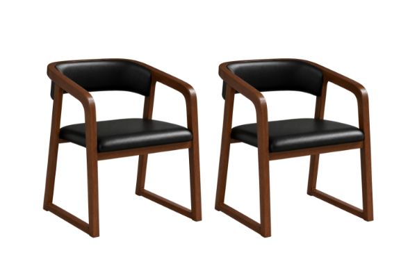 Picture of KAORI Solid Wood Dining Armchair - 2 Chairs in 1 Carton	