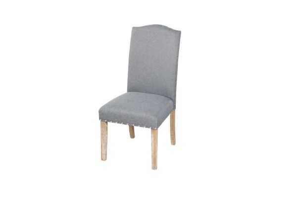 Picture of   [FLOOR MODEL CLEARANCE] HAVILAND Fabric Upholstered Dining Chair (Dark Grey)