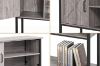 Picture of [FLOOR MODEL CLEARANCE] BESTIER Console Table with Storage Cabinet and Shelves  (Grey)