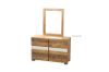 Picture of   [FLOOR MODEL CLEARANCE] LEAMAN 6-Drawer Solid Acacia Wood Dresser with Mirror