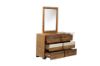 Picture of   [FLOOR MODEL CLEARANCE] LEAMAN 6-Drawer Solid Acacia Wood Dresser with Mirror