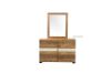 Picture of   [FLOOR MODEL CLEARANCE] LEAMAN 6-Drawer Solid Acacia Wood Dresser with Mirror