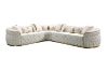 Picture of [FLOOR MODEL CLEARANCE]  PIEDMONT Chesterfield Velvet Sectional Sofa (Beige)