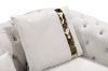 Picture of [FLOOR MODEL CLEARANCE]  PIEDMONT Chesterfield Velvet Sectional Sofa (Beige)