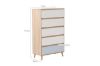 Picture of [FLOOR MODEL CLEARANCE]  RENO 5 DRW Tallboy (Solid Wood Leg)