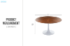 Picture of  [FLOOR MODEL CLEARANCE]  JACOB D120 Round Dining Table (Walnut Colour)