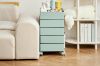 Picture of  [FLOOR MODEL CLEARANCE] GALEN Rotating 5 Tier Utility Drawer Wheel Trolley - Matcha Green