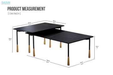 Picture of  [FLOOR MODEL CLEARANCE] KATIA Sintered Stone Nesting Coffee Table