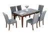 Picture of [FLOOR MODEL CLEARANCE] SOMMERFORD 163 Marble Top Dining Table (Black)