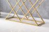 Picture of [FLOOR MODEL CLEARANCE] DIAMOND 120 Glass Top Console Table with Golden Stainless Frame