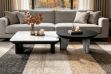 Picture of ZAVIER Nesting Coffee Table with White Marble Top