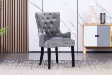 Picture of [FLOOR MODEL CLEARANCE] HALMAR High Back Dining Chair (Grey)