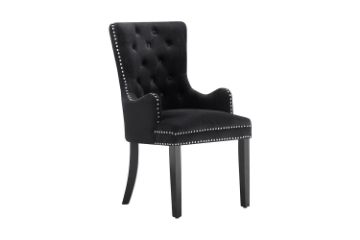 Picture of [FLOOR MODEL CLEARANCE]  HALMAR High Back Dining Chair (Black)
