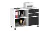 Picture of [FLOOR MODEL CLEARANCE] ZYLO File Cabinet with Wheels and 3 Lockable Drawers