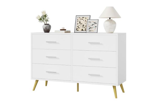 Picture of ELARA 6-Drawer Dresser/Storage Cabinet (White)