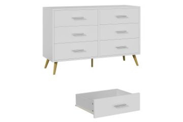 Picture of ELARA 6-Drawer Dresser/Storage Cabinet (White)