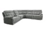 Picture of SOMNIX Manual Reclining Sectional Sofa with Storage Console & Cup Holders & USB Type-C Ports (Grey)