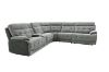 Picture of SOMNIX Manual Reclining Sectional Sofa with Storage Console & Cup Holders & USB Type-C Ports