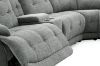 Picture of SOMNIX Manual Reclining Sectional Sofa with Storage Console & Cup Holders & USB Type-C Ports