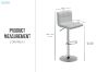 Picture of AKALI Adjustable Swivel Gas Lift Bar Stool (Beige) - 2 Stools in 1 Carton