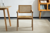 Picture of CHANDIGARH Solid Wood Replica Armchair (Natural) - 2 Chairs in 1 Carton