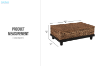 Picture of DALIRIN Acacia Wood Storage Coffee Table with Celeste Weave 