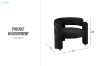 Picture of  [FLOOR MODEL CLEARANCE]  ADELL Accent Chair (Black)