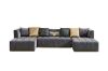 Picture of  [FLOOR MODEL CLEARANCE]  HALOTINE U-Shape Velvet Sectional Sofa (Grey)