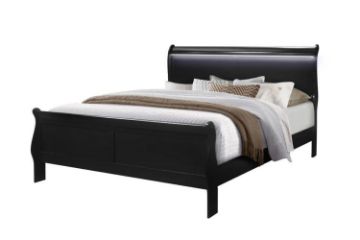 Picture of LOUIS 5PC Bedroom Set in Queen Size (Black)