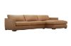Picture of MAIA Sectional Top Vintage Leather Chaise Facing Right Sofa