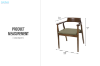Picture of HIROSHIMA Solid Wood Replica Dining Armchair