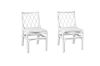 Picture of BRIGHTON Teak Wood & Rattan Dining Chair (Off White) - Each