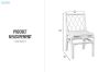 Picture of BRIGHTON Teak Wood & Rattan Dining Chair (Off White) - Each
