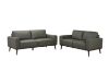 Picture of RHETT 3/2 Seater 100% Genuine Leather Sofa Range with Solid Wood Platform Base (Muted Green) - 2 Seater