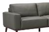 Picture of RHETT 3/2 Seater 100% Genuine Leather Sofa Range with Solid Wood Platform Base (Muted Green) - 3 Seater