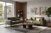 Picture of RHETT 3/2 Seater 100% Genuine Leather Sofa Range with Solid Wood Platform Base (Muted Green) - 3+2 Sofa Set