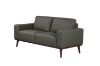 Picture of RHETT 3/2 Seater 100% Genuine Leather Sofa Range with Solid Wood Platform Base (Muted Green) - 3+2 Sofa Set